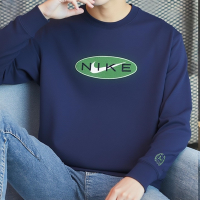 耐克官方正品藏蓝色男子卫衣外套