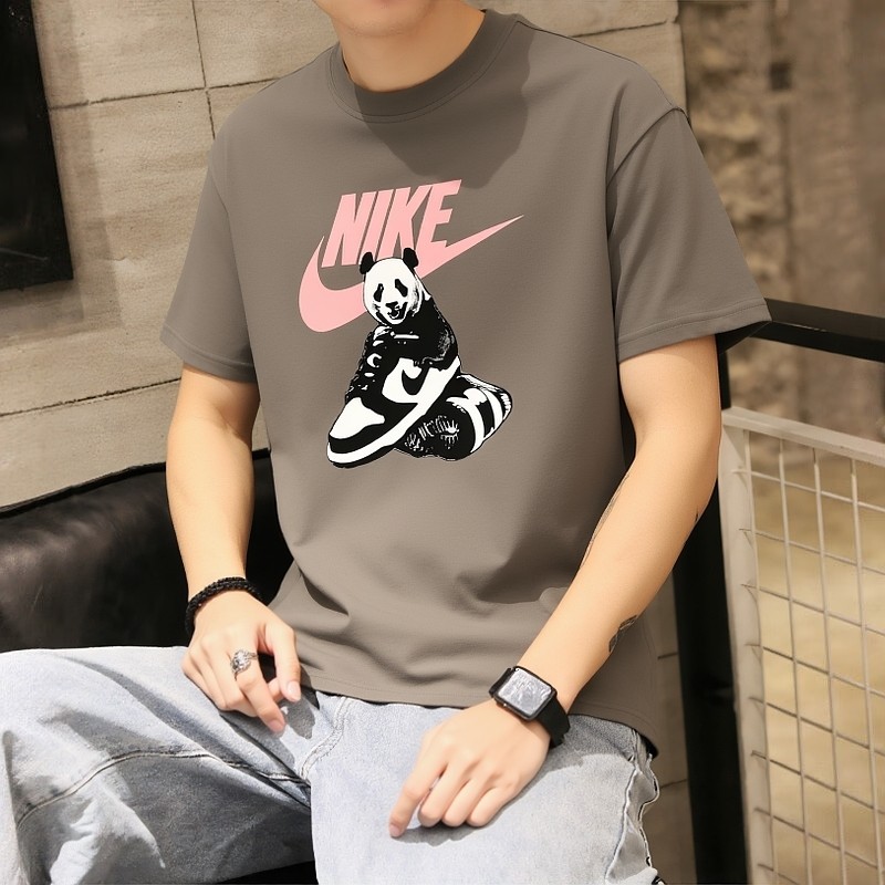 正品熊猫短袖Nike耐克纯棉圆领T恤宽松五分袖新款男士运动装上衣,运动服/休闲服装,运动T恤,淘宝优惠券,粉丝福利购,淘宝优惠卷
