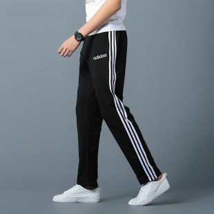宽松直筒长裤 阿迪达斯运动裤 针织跑步训练篮球裤 新款 EI9761 男裤