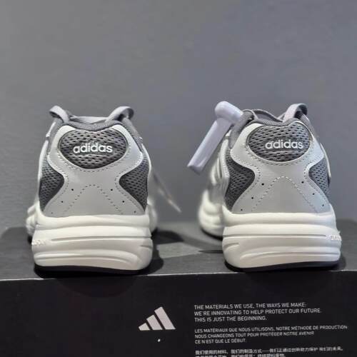 Adidas阿迪达斯男鞋春季新款低帮耐磨灰色运动复古老爹鞋JR5154