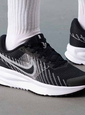 Nike耐克女鞋2025新款缓震轻便透气黑色运动旅行网面跑步鞋HM9593