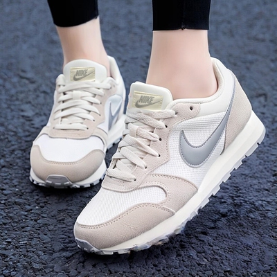 Nike耐克鞋子正品MD RUNNER 2运动鞋新款女鞋翻毛皮休闲鞋跑步鞋