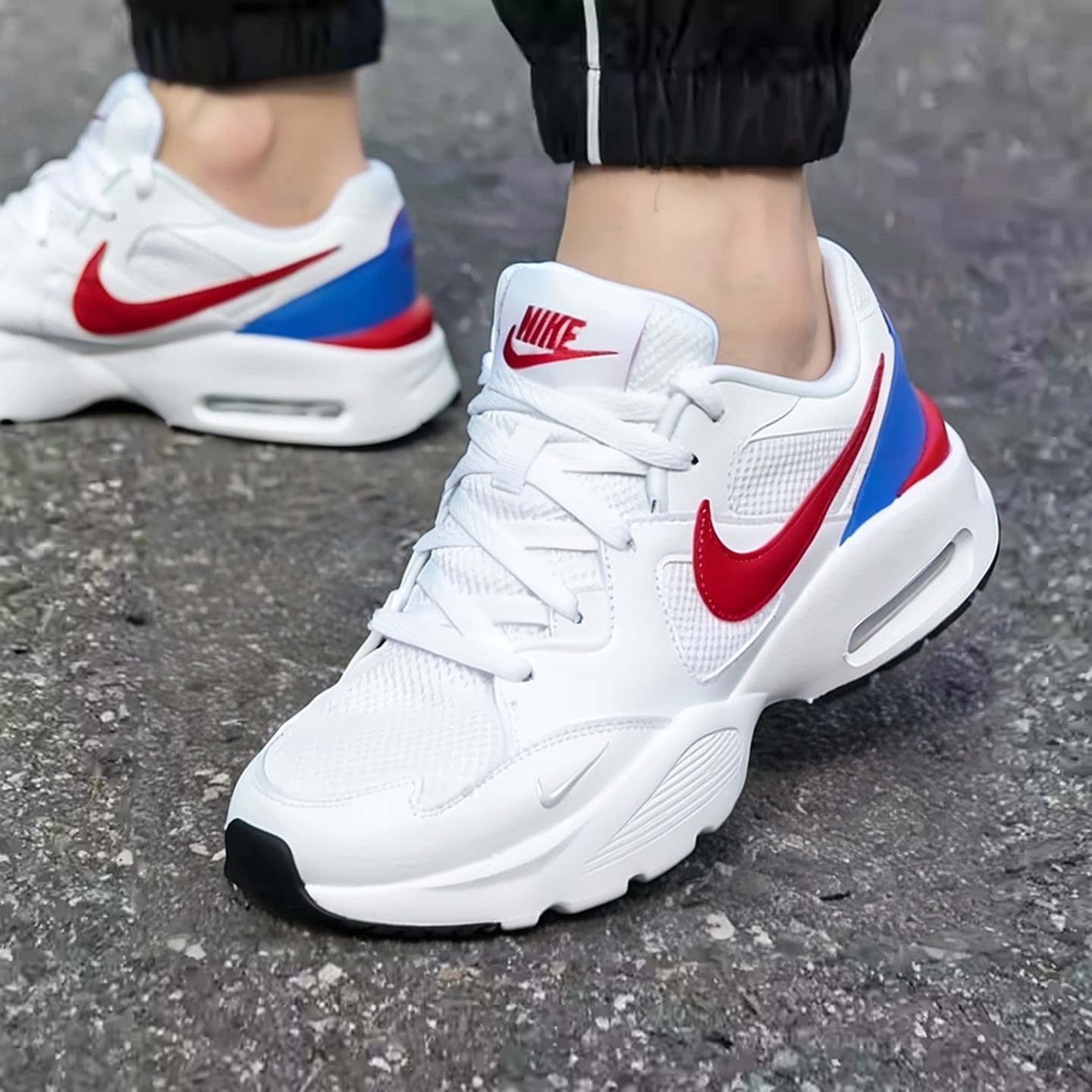 Nike耐克气垫男鞋运动小白鞋红勾复古老爹鞋透气低帮耐磨跑步鞋