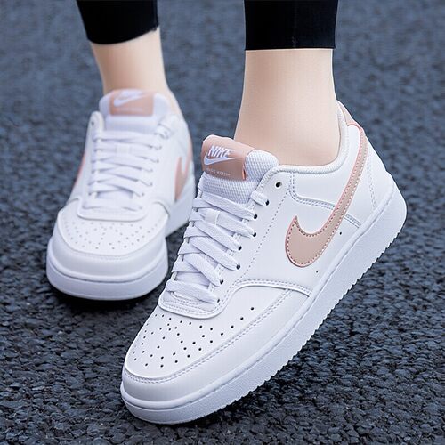 Nike耐克鞋子简版空军一号女鞋厚底运动鞋新款低帮板鞋粉色休闲鞋