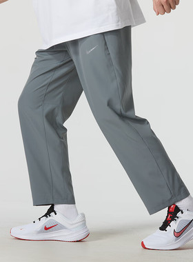 Nike耐克裤子灰色直筒裤冰丝男裤正品速干运动裤夏季新款跑步长裤