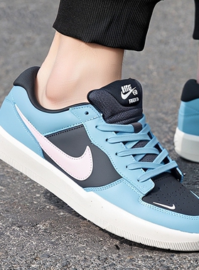 Nike SB Force 58蓝色板鞋男鞋耐克舒适百搭运动鞋低帮休闲鞋男