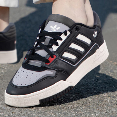 阿迪达斯三叶草板鞋男冬季新款复古休闲DROPSTEP低帮篮球鞋IG4333