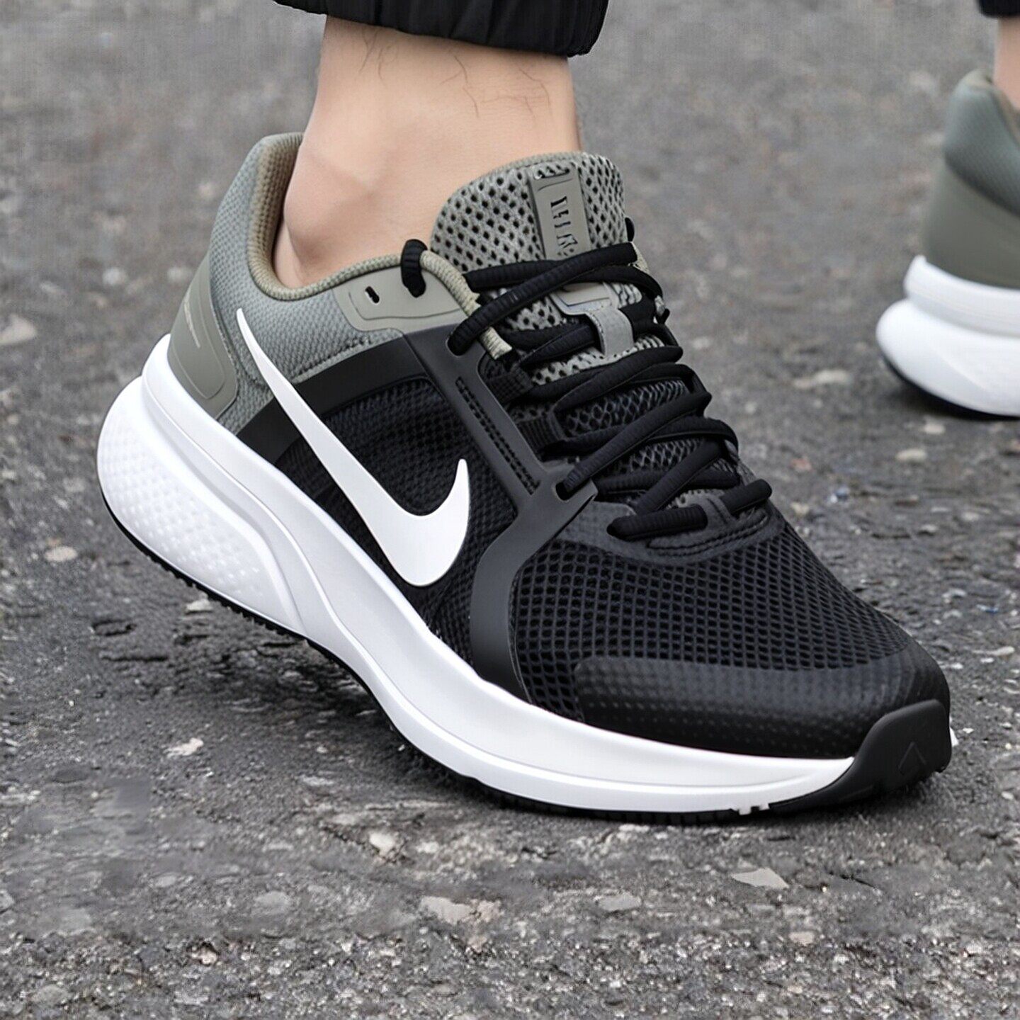 黑色运动鞋耐克男鞋Nike正品跑步鞋缓震防滑轻便健身网面休闲跑鞋