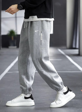 Nike耐克裤子男士卫裤新款休闲收口裤长裤运动裤男士跑步裤CK6366