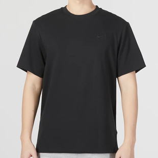 Nike耐克24年夏季 男跑步透气运动T恤休闲半截袖 纯色速干短袖 新款