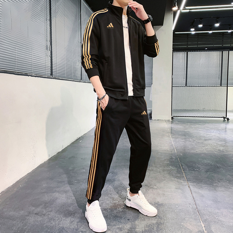 阿迪达斯金标三道杠运动套装