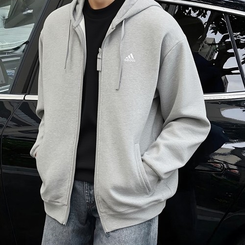 正品假一赔十灰色加绒外套男秋