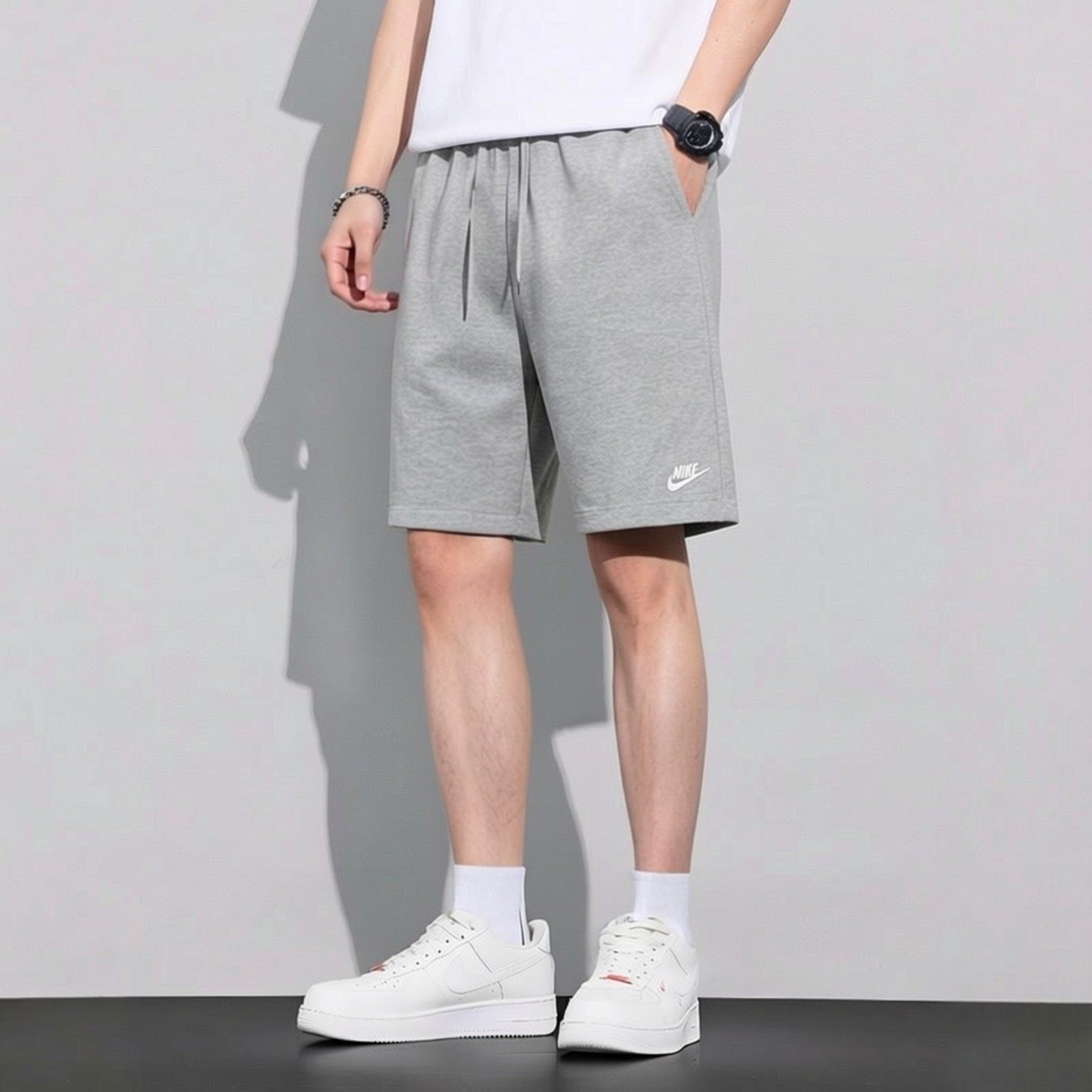 纯棉短裤Nike耐克裤子2026年新款运动裤针织男裤五分裤灰色休闲裤,运动服/休闲服装,运动中长裤／短裤,淘宝优惠券,粉丝福利购,淘宝优惠卷