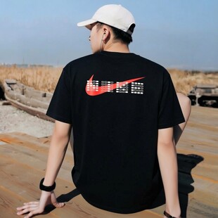 满分全对短袖Nike耐克夏季新款中考高考T恤男士纯棉上衣女运动装