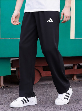 adidas阿迪达斯裤子男裤2026春季新款运动裤宽松直筒长裤JZ2149