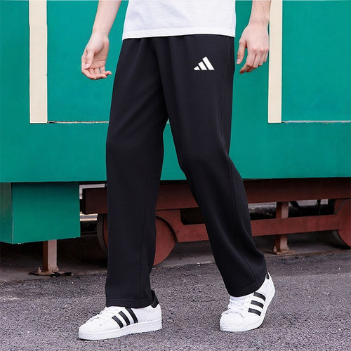 宽松直筒长裤运动裤adidas