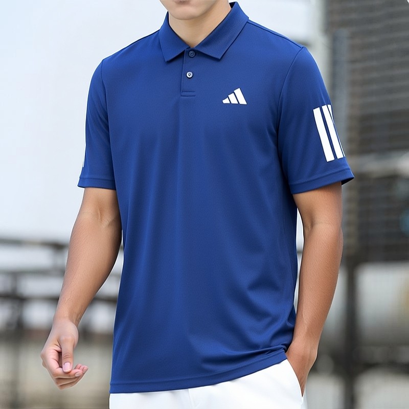 阿迪达斯蓝色翻领短袖男夏新款跑步休闲运动衣POLO衫舒适透气T恤,运动服/休闲服装,运动T恤,淘宝优惠券,粉丝福利购,淘宝优惠卷
