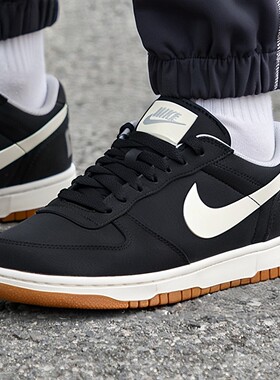 Nike耐克正品男鞋春季新款黑色复古休闲鞋透气板鞋低帮耐磨运动鞋