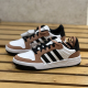 春季 新款 皮面复古低帮篮球鞋 阿迪达斯男女鞋 情侣耐磨板鞋 女IE3905