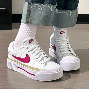 Nike耐克鞋子厚底运动鞋增高女鞋冬季新款休闲鞋低帮款板鞋DM7590