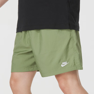 训练跑步裤 耐克绿色短裤 宽松透气速干运动裤 新款 FN3308 男2024夏季