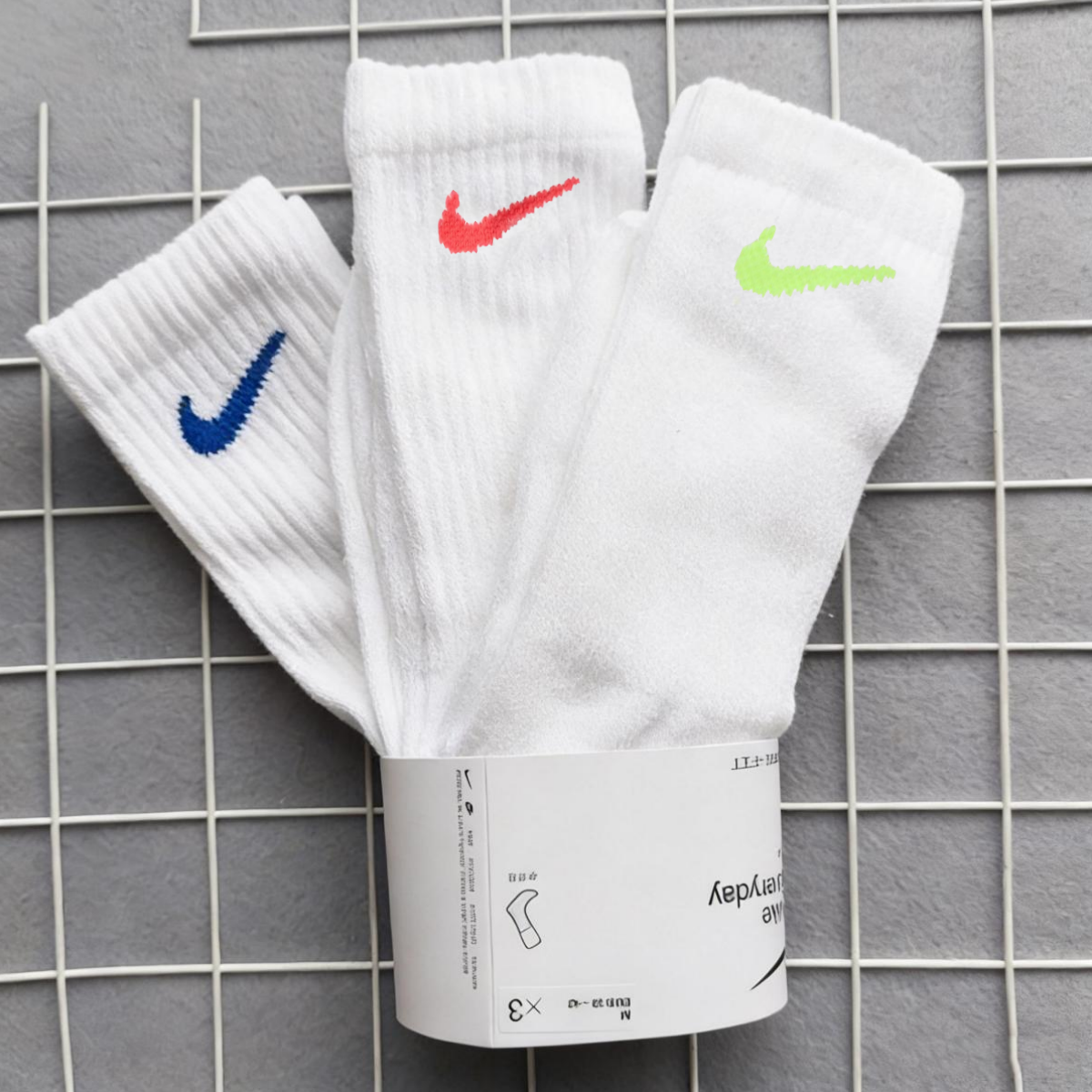 白色长筒袜Nike耐克袜子正品男女棉袜2026年新款速干运动袜SX7676