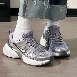 厚底耐克鞋子NIKE V2K RUN女鞋冬季新款运动鞋老爹鞋网面鞋跑步鞋