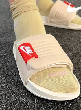 Nike耐克防滑拖鞋软底男女运动凉鞋休闲鞋沙滩鞋透气一字拖DQ9624