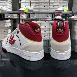 DROP STEP 阿迪达斯三叶草男鞋 中帮运动板鞋 新款 2.0经典 秋冬季