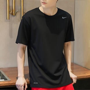 NIKE耐克跑步T恤男装快干透气短袖健身训练服男子运动服潮IB8898