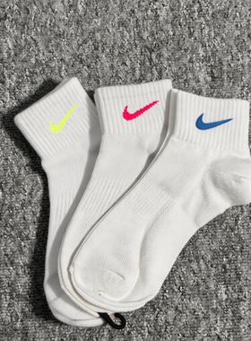 Nike耐克袜子2026年新款中筒袜白色短袜男女潮袜休闲袜针织运动袜