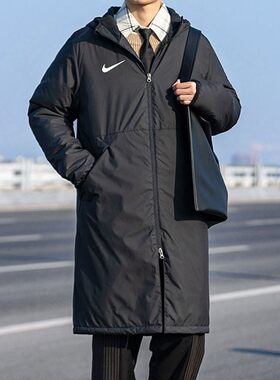 Nike耐克棉服面包服男装冬季新款长款运动服防风衣保暖外套CW6767
