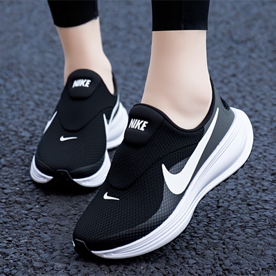 NIKE耐克厚底减震增高女鞋新款REVOLUTION 8运动鞋一脚蹬跑步鞋