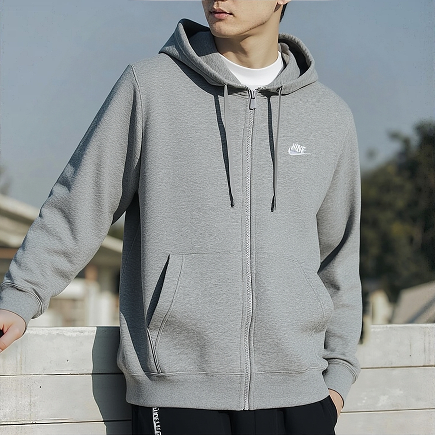 耐克官方正品连帽外套男加绒上衣