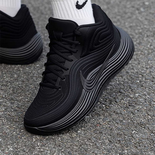 NIKE耐克实战篮球鞋男鞋中高帮黑武士男士健身训练防滑耐磨运动鞋