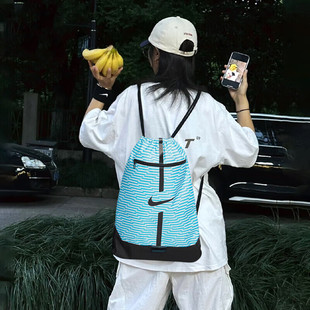 Nike耐克正品足球收纳袋男女抽绳运动鞋包户外训练双肩包健身背包