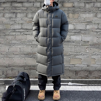正品假一赔十拒水长款羽绒服男冬
