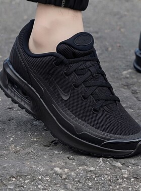 Nike耐克鞋子AIR MAX BIA气垫运动鞋新款黑色男鞋透气网面跑步鞋