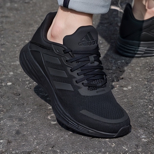 阿迪达斯男鞋秋季新款透气网面黑武士轻便耐磨DURAMO SL跑步鞋女
