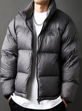 阿迪达斯羽绒服男装冬户外保暖运动服休闲立领防风面包服 GV5349