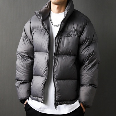 阿迪达斯羽绒服男装冬户外保暖运动服休闲立领防风面包服 GV5349