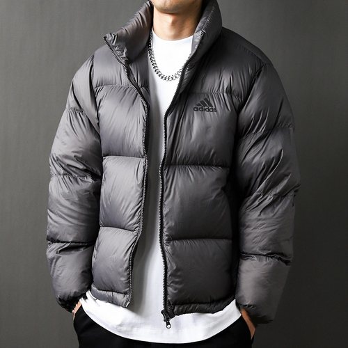 阿迪达斯羽绒服男装冬户外保暖运动服休闲立领防风面包服 GV5349