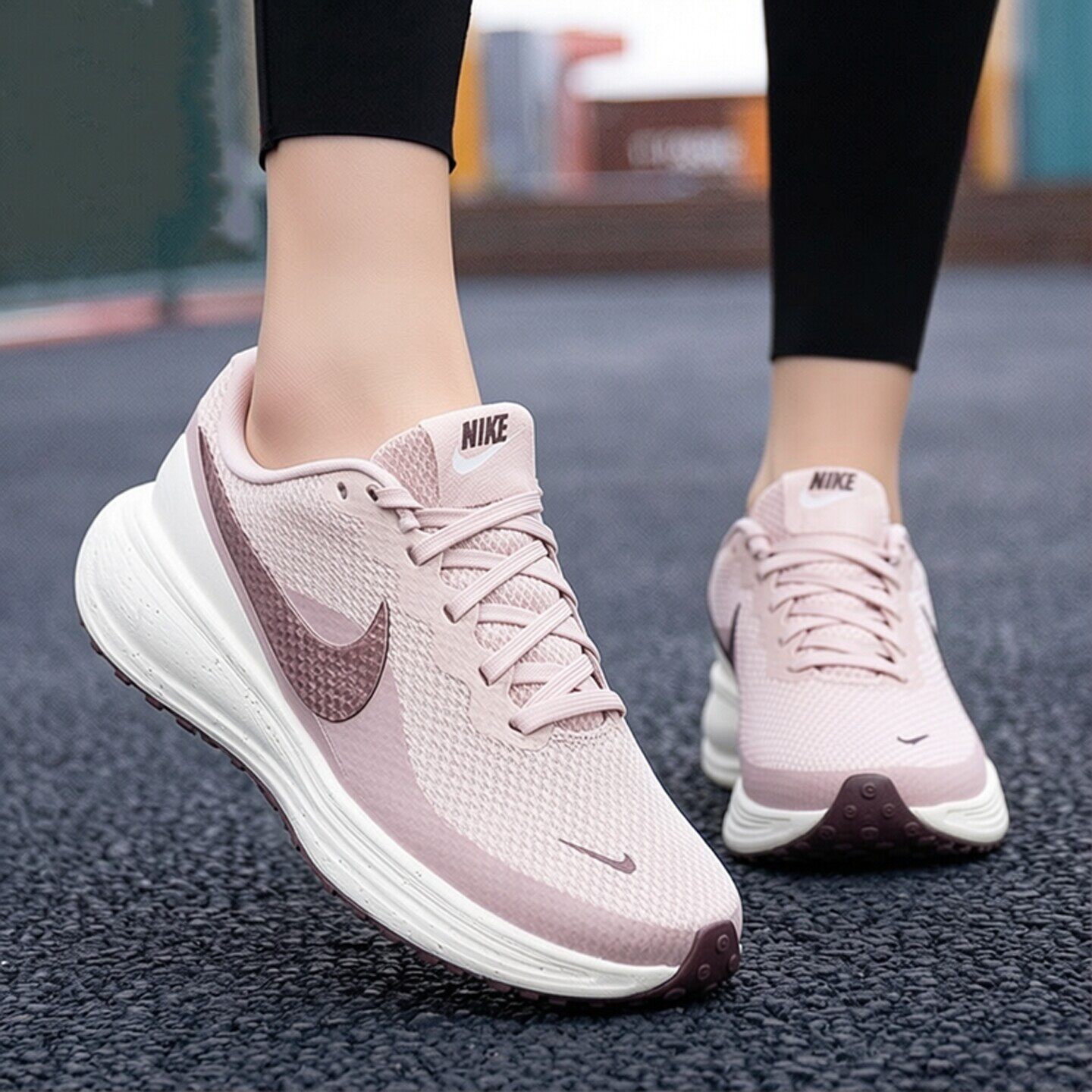 Nike耐克正品女鞋春季新款透气厚底跑步鞋训练鞋轻便耐磨运动鞋