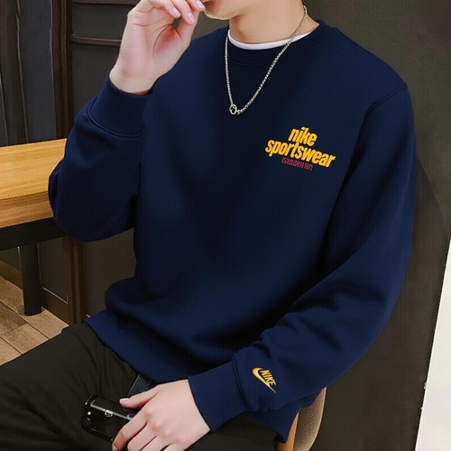 耐克官方正品加绒圆领卫衣男外套