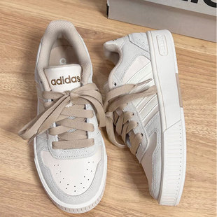 阿迪达斯女鞋夏季新款麂皮复古低帮网球百搭小白鞋板鞋女休闲鞋