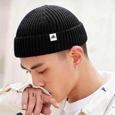 阿迪达斯绒线帽男帽女帽冬季运动休闲帽跑步骑行线瓜皮帽毛线帽