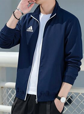 正品假一赔十蓝色外套男夏运动服