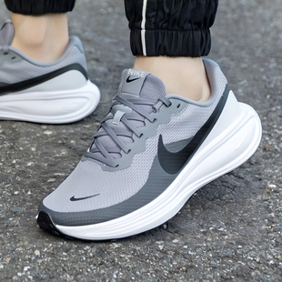 Nike耐克正品男鞋夏季新款网面透气运动鞋灰色缓震耐磨跑步鞋