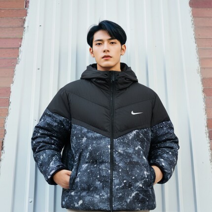 Nike耐克官方正品防水羽绒服防风保暖运动外套新款棉服连帽男上衣