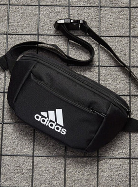 阿迪达斯腰包男女新款休闲斜挎包手机骑行钥匙小包男单肩包H30343